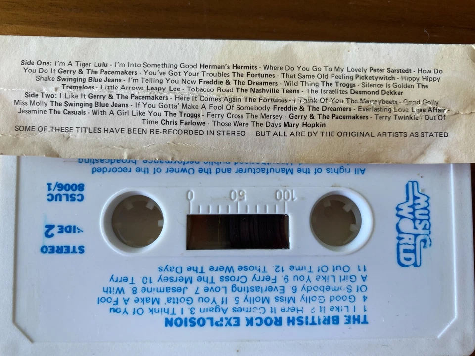 THE BRITISH ROCK EXPLOSION AUSTRALIAN RELEASE 4 x CASSETTE TAPES - Image 2 of 4