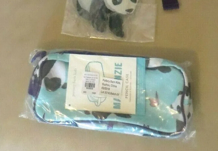 PONY Astuccio portamatite zip cuore orso panda fienile ceramica borsa scuola regalo ragazza giardino.