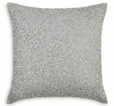 $230 Hudson Park Collection Aster bead & piano wire Throw Pillow 18'' x 18''