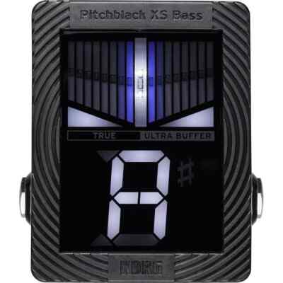 Korg PB-XS-BASS Pitchblack XS Pedal Chromatisches Stimmgerät für Bassgitarre, Schwarz