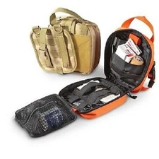 NEW Military Tactical EMT Medical 1st Responder Rip-Away MOLLE Gear Pouch ORANGE