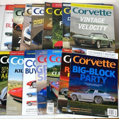 LOT 13 Issues Corvette Magazine 2020 - 2021 - 2022 - 2023 + 2 Buyer's