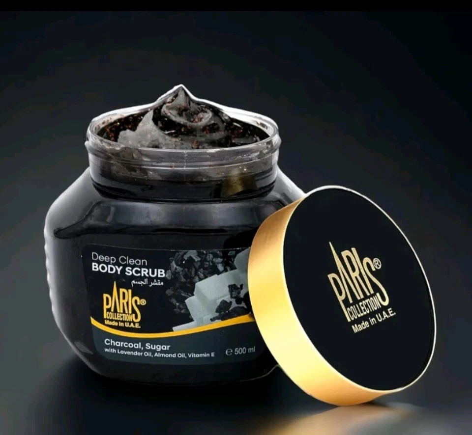 Paris Collection Revitalizing Charcoal Sugar Body Scrub 500ml - Image 3 of 4