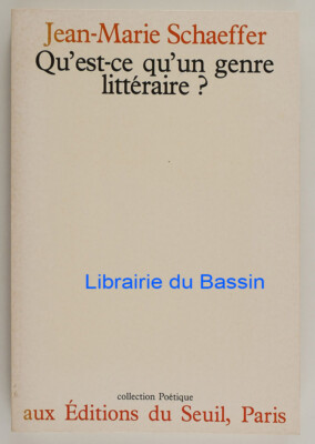 Was ist ein literarisches Genre? Jean-Marie Schaeffer 1989
