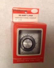ATTENUATORE MONAURALE PHILMORE 50 WATT L-PAD NUOVO CON SCATOLA VINTAGE