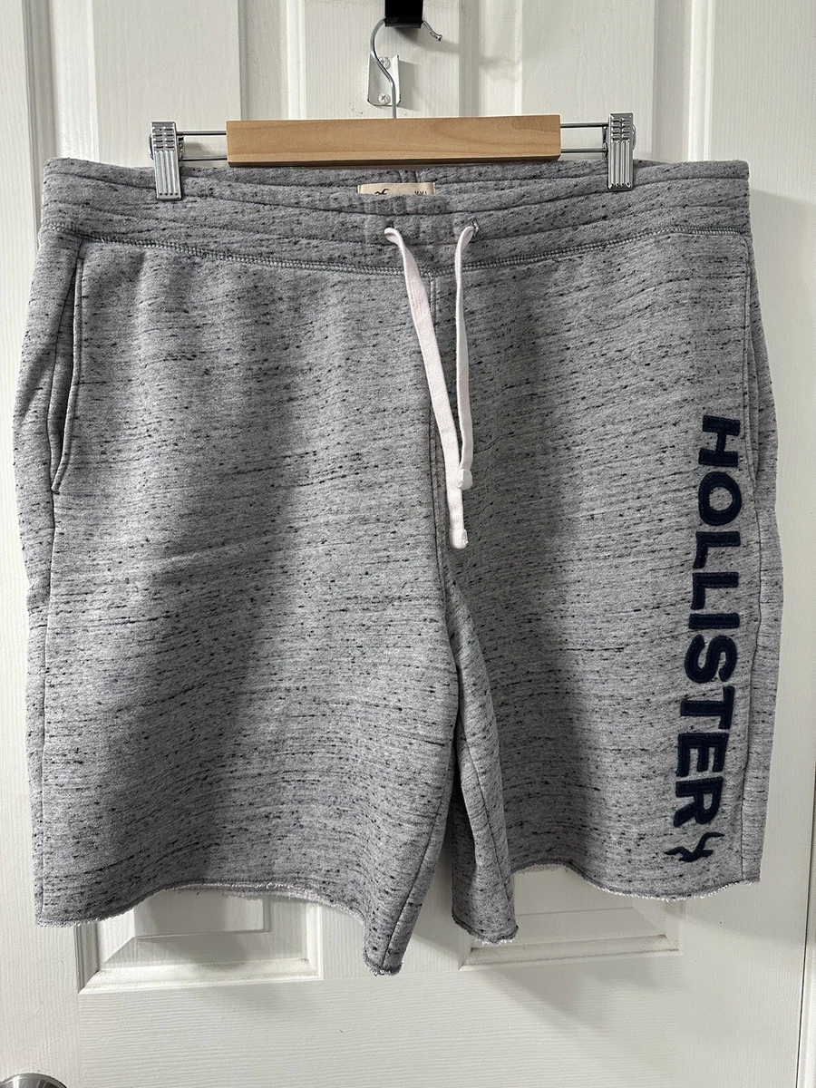 Hollister Men s Sweatpants Sweat Shorts Size XXL Grey Blue Stretch 9 Inseam