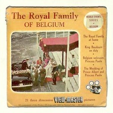 vintage Sawyers View Master THE ROYAL FAMILY OF BELGIUM reel set BELGIUM release
