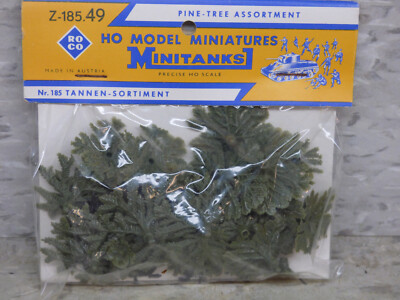 Roco Minitanks / 1/87  New Z-185 Pine Tree Assortment Set Lot #5794K