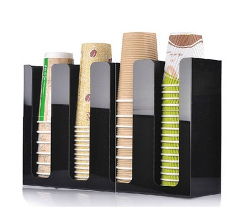 Paper Cup Lid Holder Dispenser Organizer Rack Stand Coffee Shop Party ...