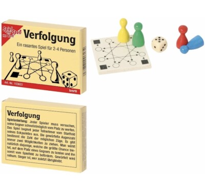 Mini - Spiel ''Verfolgung'' Knobelspiel Geduldsspiel Bartl 