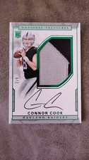 2016 NATIONAL TREASURES CONNOR COOK AUTO PATCH RC GREEN  #2/8 RPA