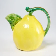 The Haldon Group Figural Ceramic Lemon Fruit Pitcher Made in Japan