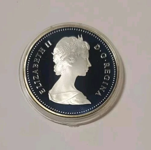 1984 Canada Silver Dollar Proof (Toronto Sesquicentennial) In Capsule