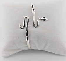 Bracciale serpente in argento sterling, design ispirato alla mitologia greca