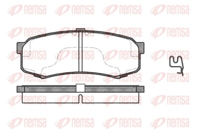 REMSA 0413.04 brake pad set, disc brake for BAW,FAW (JILIN),LANDWIND (JMC),LEXUS