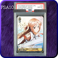 PSA 10 Weiss Schwarz Asuna Lead Group Sword Art Online Signed 101 SP TD 2012