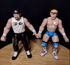 WWF Jakks New Age Outlaws Figures Road Dogg & Billy Gunn DX 