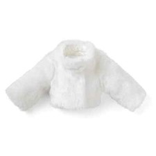 AMERICAN GIRL JANIE AND JACK SOFT AS SNOW FUR JACKET NIP SEALED FREE SHIPPING