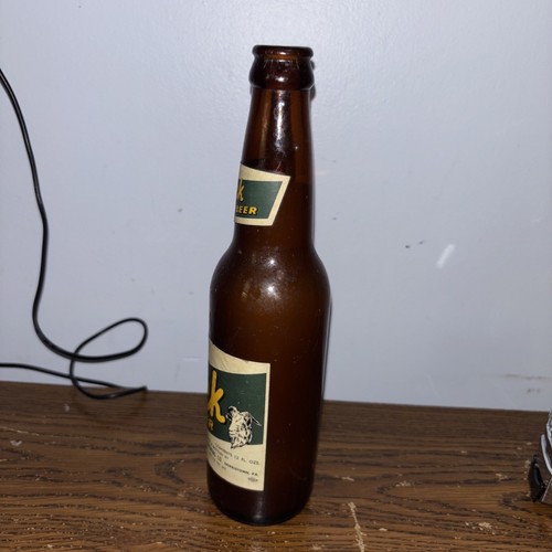 Bar Bierflasche Vintage Talschmiede Bock Bier. Seltene Flasche. Weiß und Grün - Bild 3 von 8