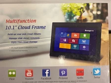 Sungale Cloud Frame 10.1" Led Digital Picture Frame black Promote Business NIB