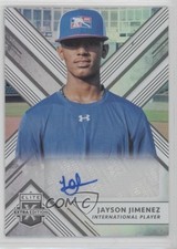 2018 Panini Elite Extra Edition Auto Jayson Jimenez #187 Auto 12gr