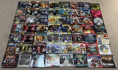 Huge Lot of 52 Games Hidden Object Horror Mystery PC-CD-DVD-ROM Computer Games!