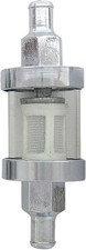 Harddrive See-flow Fuel Filter Glass Chrome 3-78x1-18in 516in Line 03-0050