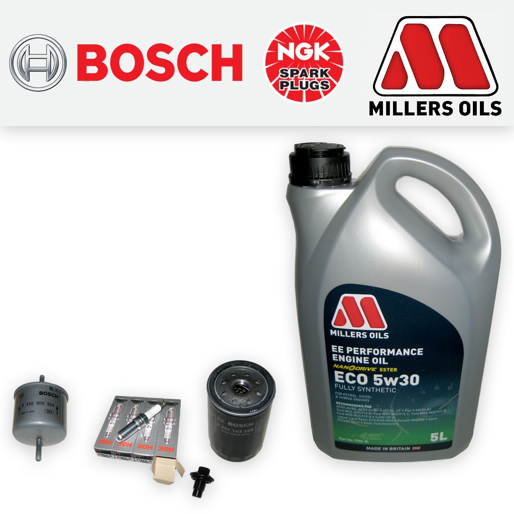 SERVICE KIT for FORD PUMA 1.6 1.7 OIL FUEL FILTERS PLUGS +EE OIL (1997-2002)