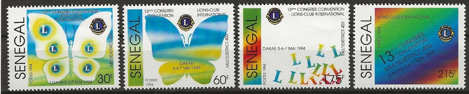 Senegal - Lions International Satz postfrisch 1994 Mi. 1314-1317 - Bild 1 von 1