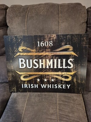 Bushmills Irish Whiskey Distillery 1608 Tin Sign 24'' X 18''