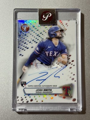 Josh Smith Texas Rangers Topps Pristine Baseball 2023 ENCASED ROOKIE AUTO