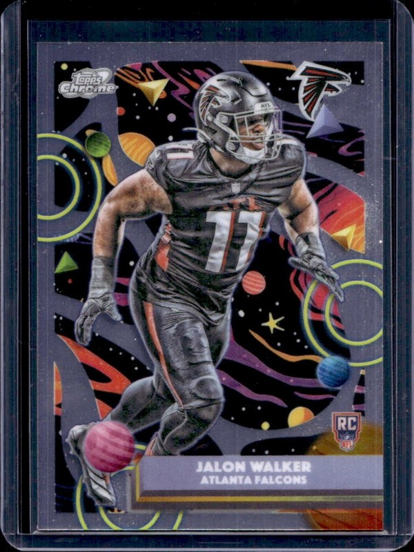 2025 Topps Cosmic Chrome Jalon Walker RC Rookie #104 Falcons