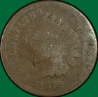 1879 Indian Head Cent Almost Good AG Coin #42632