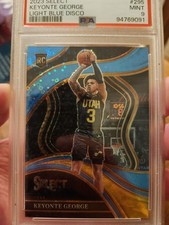 2023-24 Select - Courtside Keyonte George Rookie Light Blue Disco Prizm /99 PSA