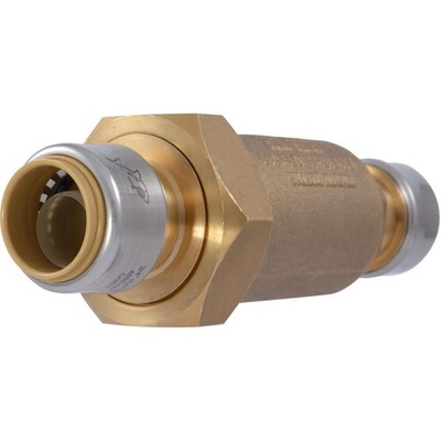 3/4 Inch Bf1 Dual Check Valve With Sharkbite Connections Brass Plumbing Fitting