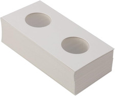 50 Cardboard Coin Flips 2x2 Holders for Currency and Stamps Storage