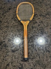 Rare and Vintage E. Kent "Challenge" Wooden Tennis Racquet 1910s antique wood