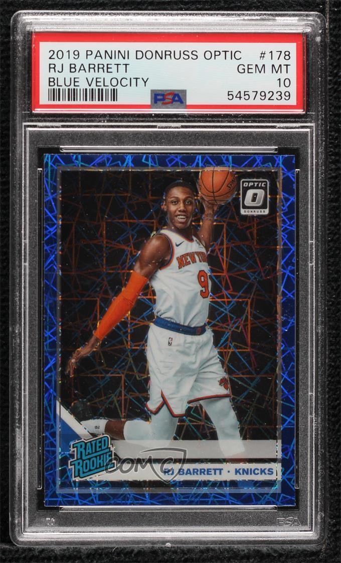 2019 Panini PANINI DONRUSS OPTIC BLUE VELOCITY #178 Rj Barrett front