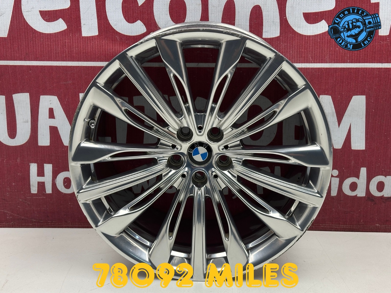 2016-2022 BMW 740 750 M760 (7 SERIES)  REAR WHEEL RIM 646 STYLE 10Jx20" R20 OEM