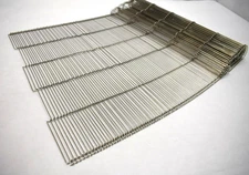 15" Flat Flexible Stainless Steel Wire Mesh Conveyor Belt Oven Belt 64"
