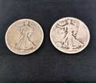 1918-D & 1918-S Walking Liberty Silver Half Dollar Lot Early Date 50c 2 Coins