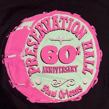 Preservation Hall Jazz Band NOLA 60th Anniversary Concert Shirt Large Black New