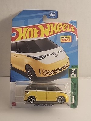 2023 Hot Wheels Yellow Volkswagen ID. Buzz 173/250 HW Green Speed 10/10