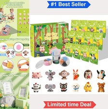 Air Dry Clay Kit 12 Animal Modeling Clay for Kids with Sculpting Tools Non