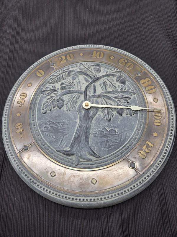 Virginia Metalcrafters OAK TREE Wall Thermometer Beautiful Piece 1999 **