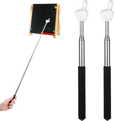 2 Pcs Telescopic Teachers Pointer, Extendable Hand Pointer Stick, Mini... 