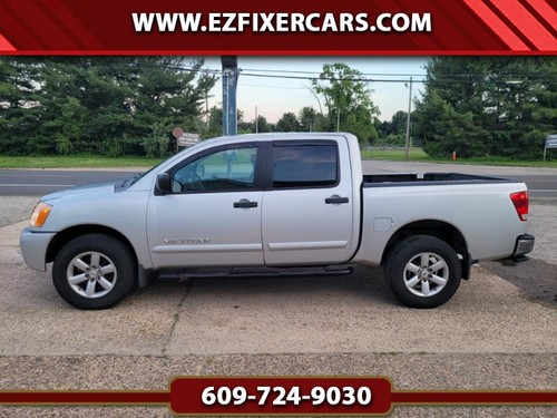 2012 Nissan TITAN Crew Cab 4WD Salvage Repairable Rebuildable