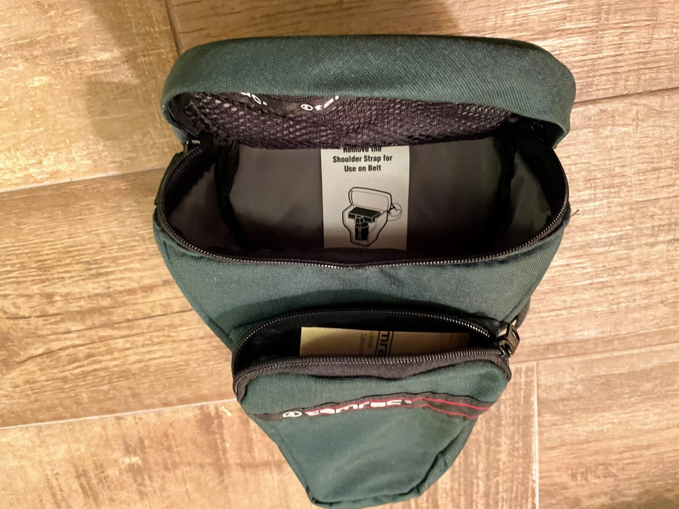 Used once Tamrac 515 D/SLR Pack Holster Camera Bag + Strap Spruce Green - Image 2 of 4