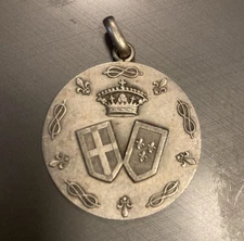 SAVOY MEDAL 1938 SILVER WEDDING EUGENE SAVOY LUCIA BORBONE