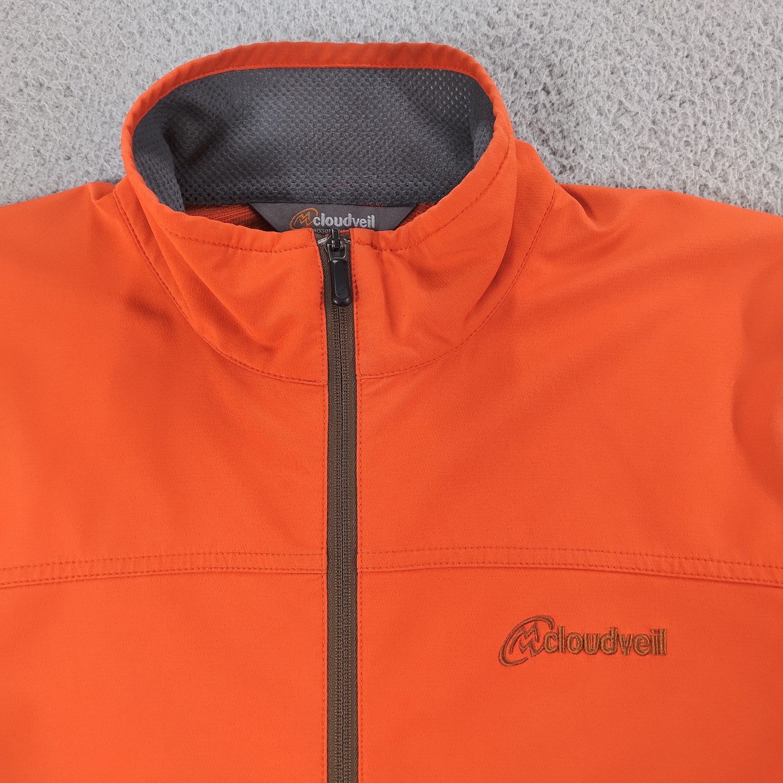 Cloudveil Jacket Mens Medium Orange Softshell Ful… - image 5